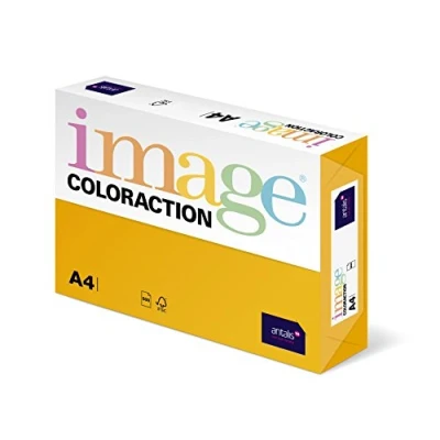 Imagen de Coloraction 838A 160S 5 Papel de colores (DIN A4, 160 g) color amarillo dorado