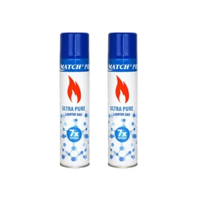 Imagen de Butano Gas para Mecheros Encendedores Ultra Puro Refinado 7 Veces 300 ml con 5 Adaptadores (2)