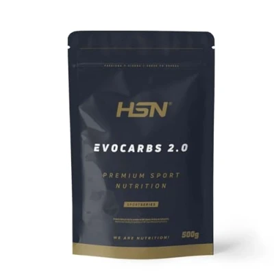 Imagen de Bebida Isotónica en Polvo Evocarbs 2.0 de HSN Sin Sabor 500 g = 13 Tomas por Envase Carbohidratos Gluten y Electrolitos No GMO, Vegano
