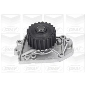 Imagen de GRAF PA670 Bomba de agua 22 con junta mecánico Latón 65 para accionamiento correa trapecial HONDA: CIVIC 6 Hatchback, Fastback