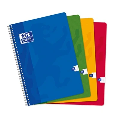 Imagen de Oxford Office 100102988 Cuaderno (5 unidades, 21 x 29,7 cm, 180 páginas, papel cuadriculado)