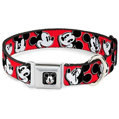 Imagen de Buckle Down dybp guiño de Mickey Mouse Todo Color Negro Collar Perro
