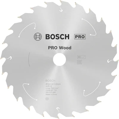 Imagen de Bosch Professional Disco de sierra circular Standard for Wood (madera, 184 x 20 1,6 mm, 24 dientes, accesorio sin cable)