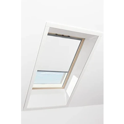 Imagen de Roto Estor Opaco Original ZRV Casi Completo, riel de guía Plateado para Ventanas tejado Serie Q con tamaño 078/078 07/07, Color Blanco