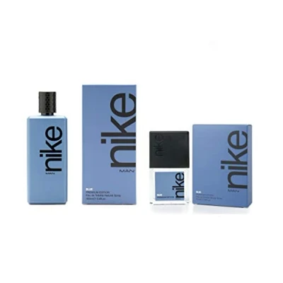 Imagen de Nike Blue, Perfume Hombre, Colonia Perfumada y en Formato Spray, Eau de Toilette Masculina, Elegante, Fresca Profunda, Amaderada Especiada Larga Duración 100 ml + 30