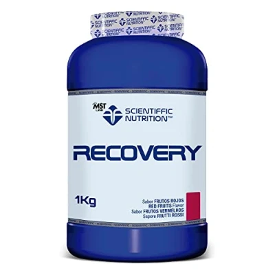 Imagen de Scientiffic Nutrition Recovery, Bebida Post Entreno para una Rápida Recuperación Muscular con Hidratos de Carbono, Hidrolizado y Proteína Suero Leche 1kg, Sabor Frutas del Bosque.