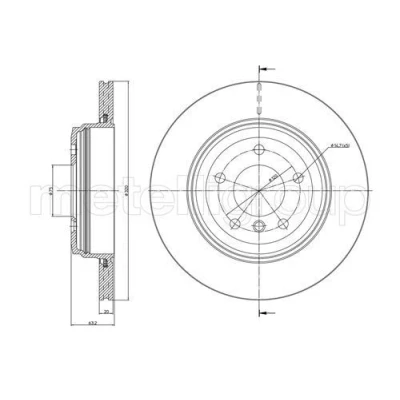 Imagen de Disco de freno METELLI 23 0815C