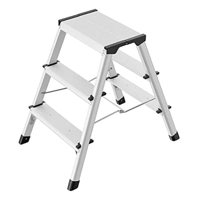 Imagen de HAILO L90 Taburete de Aluminio con 2x3 peldaños