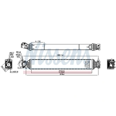 Imagen de NISSENS 961542 Intercooler