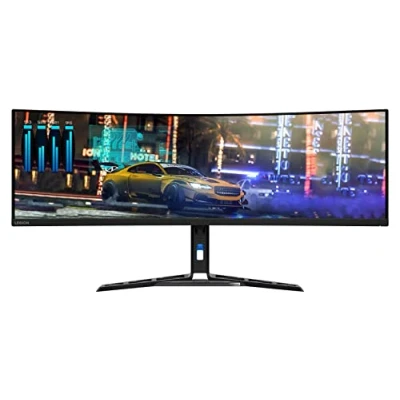 Imagen de Monitor gaming Lenovo Legion R45w 30, 44.5&quot;, UWQHD, 1 ms, 165 Hz, USB, HDMI, Negro, curvo