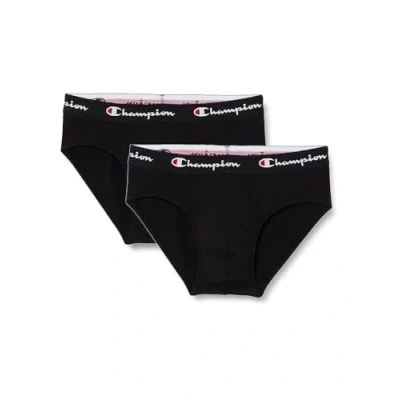 Imagen de Champion Core Briefs X2 Cierre, Negro, XXL (Pack de 2) Hombres