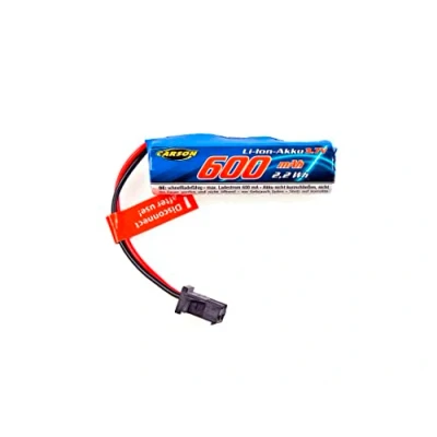 Imagen de Carson 500608267 3,7V/600mAh LiIon Speed Boat Nano XL,JST batería de RC, Repuesto, para Barcos Control Remoto, Barco Modelos RC