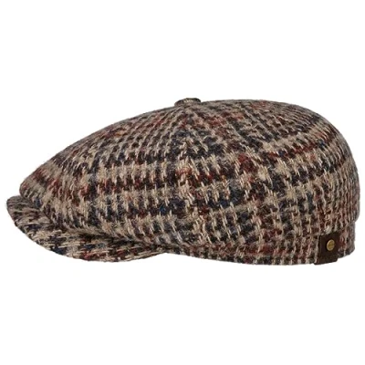 Imagen de Stetson Gorra Hatteras Hoback Virgin Wool Hombre Made in The EU de Lana Newsboy con Visera, Forro, Oversize Invierno otoño/Invierno 57 cm Beige