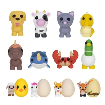 Imagen de Adopt Me! Paquete de 10 mascotas misteriosas, serie 1 10, juego en línea superior, código virtual exclusivo incluido, divertidos juguetes coleccionables para niños con tus favoritas, a partir