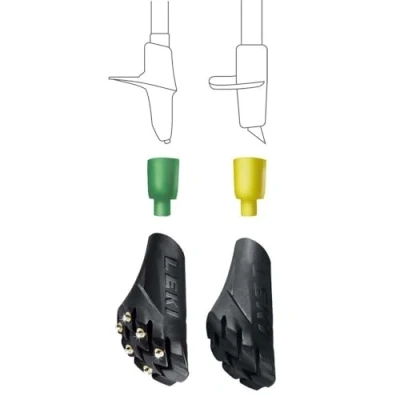 Imagen de Leki Topes de Goma Grip Pad Multi Sistema 1 Negro,