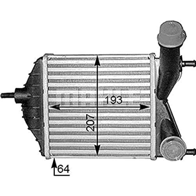 Imagen de MAHLE ORIGINAL CI 378 000S Intercooler FIAT: Punto II Hatchback