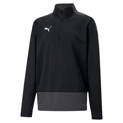 Imagen de PUMA Teamgoal 23 Training 1/4 Zip Top Jr Sudadera, Niños, Black Asphalt, 152