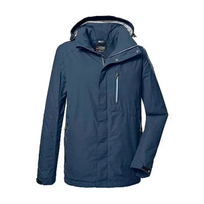 Imagen de killtec Hombre Chaqueta funcional/chaqueta de exterior con capucha desmontable KOS 256 MN JCKT_CARLEB, dark blue, 3XL, 41364 000