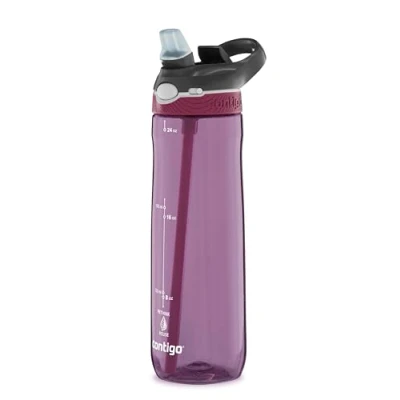 Imagen de Contigo Ashland Autospout Botella Agua con Pajita abatible, 720 ml popote, Unisex Adult, Passionfruit