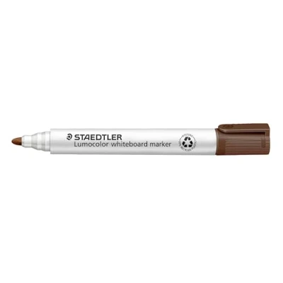 Imagen de STAEDTLER LumoColor 351 7. Rotuladores para pizarra blanca. Paquete de 10 unidades color marrón.