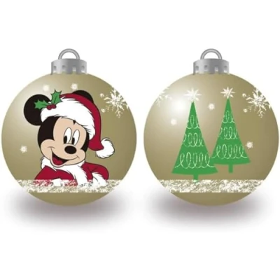 Imagen de ARDITEX WD13423 Pack de 6 Bolas árbol Navidad diámetro 8cm Disney Mickey