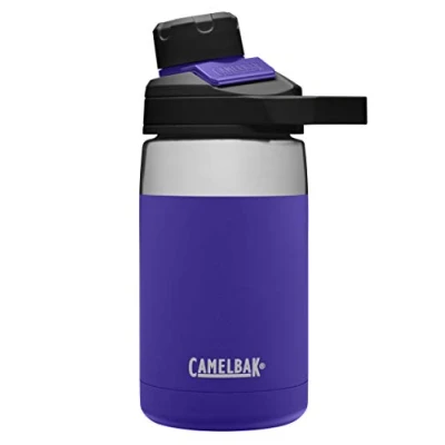 Imagen de CAMELBAK Chute Mag Botella de acero inoxidable 12 onzas, color negro y gris, N