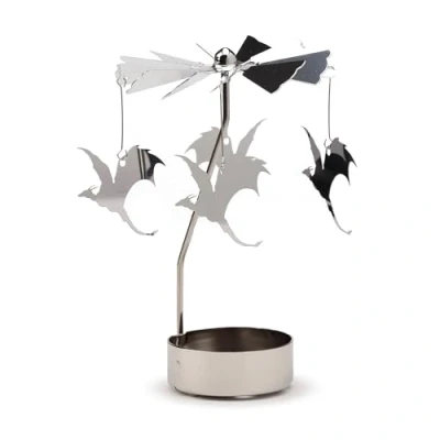 Imagen de Puckator Flying Dragons Portavelas Giratorio, carrusel Accesorios para Sala de Estar, temática Dragones, decoración del hogar, Adornos, portavelas, Centro Mesa