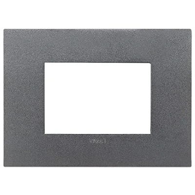 Imagen de Vimar 19953.02 Arké fit Placa 3 módulos, Metal, Pizarra mate