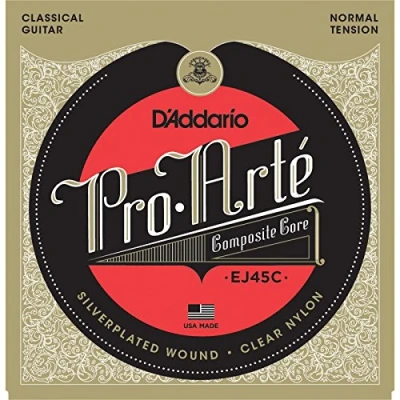 Imagen de D&#039;Addario Juego de Cuerdas Transparentes para Guitarra Española EJ45C