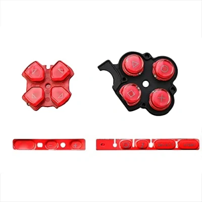 Imagen de OSTENT Botones Teclado Set Reparación Repuesto para Sony PSP 3000 Series Consola Color Rojo