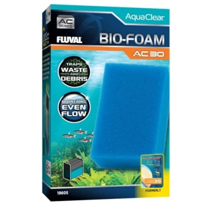 Imagen de Fluval Bio Foam Azul para Filtro Mochila Acuario AquaClear AC30, 1 pc