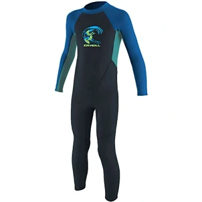 Imagen de O&#039;Neill Toddler Reactor II Back Zip Full Traje de Neopreno, Unisex, Pizarra/Aguamarina Clara/océano, 3