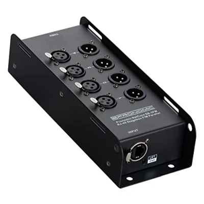 Imagen de Pronomic NetCore SB 3FM Multicore Stage Box F/M Parallel Stagebox 4 Canales: 4x XLR (hembra), (macho) y 2x RJ45 para transmisión de señales analógicas o digitales