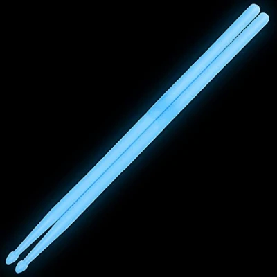 Imagen de OriGlam Baquetas luminosas de 5 A, brillan en la oscuridad, color azul