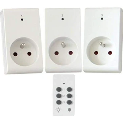 Imagen de Dio DIO041053 Kit de 3 enchufes con mando a distancia (1000 W)