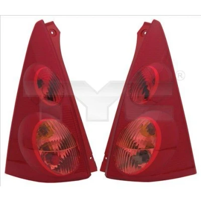 Imagen de TYC 11 11177 01 2 Piloto trasero derecha Rojo sin portalámparas CITROËN: C1 I, PEUGEOT: 107 Hatchback