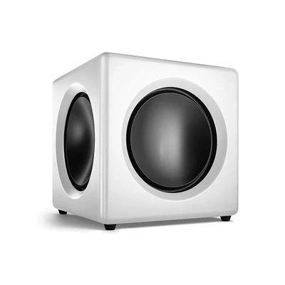 Imagen de Wavemaster Fusion Subwoofer Activo con Amplificador de Clase D (125 W) Color Blanco Mate (Soft White)