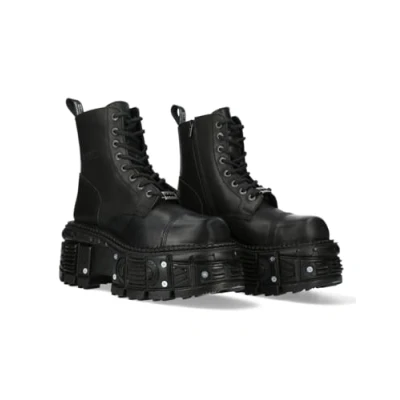 Imagen de New Rock M TANK083 C1 Botines/Low Boots Mujeres Negro 36 Botas de caña Baja