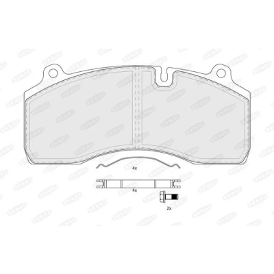 Imagen de BERAL BCV29181TK Juego de pastillas freno preparado para indicador desgaste con accesorios RENAULT TRUCKS: Midlum