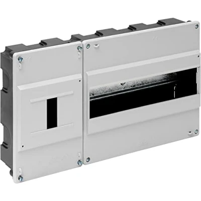 Imagen de Solera 680B Caja para ICP y distribución. de 1 a 4 elementos hasta 40A. 348x188x55.Blanco. Empotrar.
