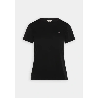 Imagen de GANT Shield Camiseta básica, Mujer, Talla: XXS, Black