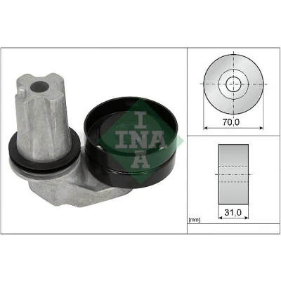 Imagen de INA 534 0694 10 Brazo tensor, correa trapecial poli V LAND ROVER: Range Rover Sport, Discovery 4, 3 norauto, oscaro, mister auto