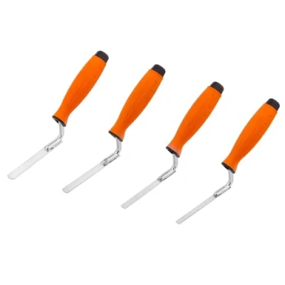 Imagen de MIVOS 4 paletas de juntas inoxidables Ancho 8 10 12 14 mm Juego con mango suave y hoja flexible acero inoxidable Paleta para lechada ladrillos