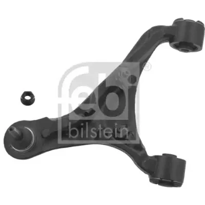 Imagen de FEBI BILSTEIN 49243 Barra oscilante, suspensión de ruedas con apoyo Eje delantero, izquierda, arriba Brazo oscilante transversal Fundición acero