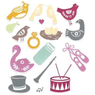 Imagen de Sizzix Framelits Juego de troqueles 12 días Navidad #2 por Catherine Pooler