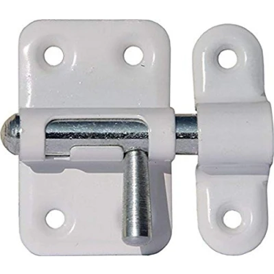 Imagen de Abus SRR25 W B Pestillo de acero acabado en blanco 25mm blister