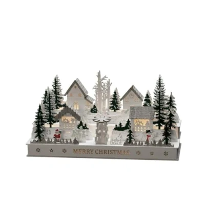 Imagen de Konstsmide Christmas Arco de luz LED Dorf madera, transformador/batería