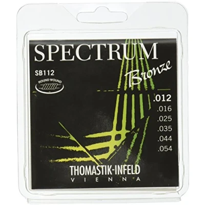 Imagen de Thomastik Cuerdas para Guitarra Acústica Spectrum Bronze Series sin níquel juego SB112 medio ligero .012 .054