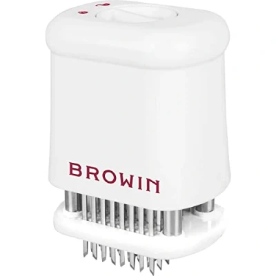 Imagen de Browin 311401 Ablandador ablandar, Preparar filetes, Forma Redonda, Plástico Acero Inoxidable, de Carne 56 Cuchillas, 5,5x7,7 cm