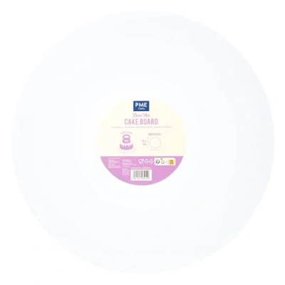 Imagen de PME CBBRW14 Cake Board Redonda para Tarta con Bordes Lisos, Blanco (14&quot; / 35cm), Paper